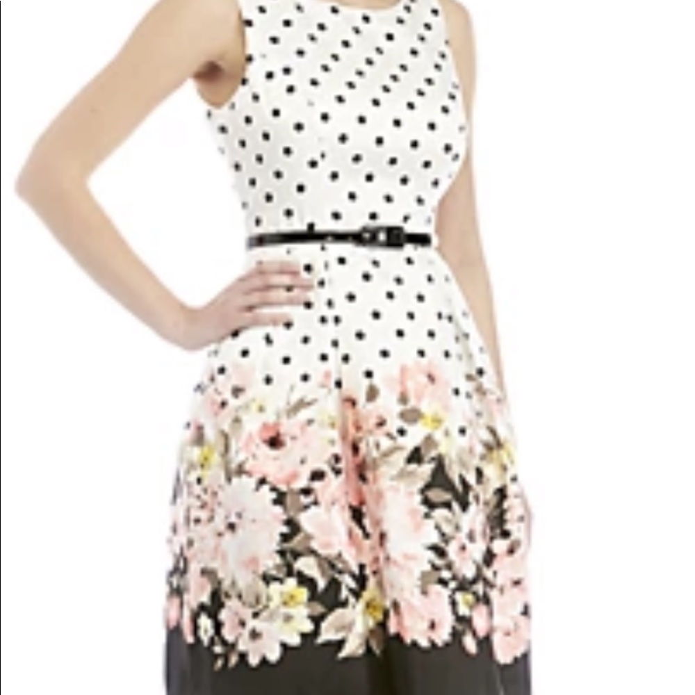 NWT‼️ Jessica Howard - Polka Dot and Floral Dress